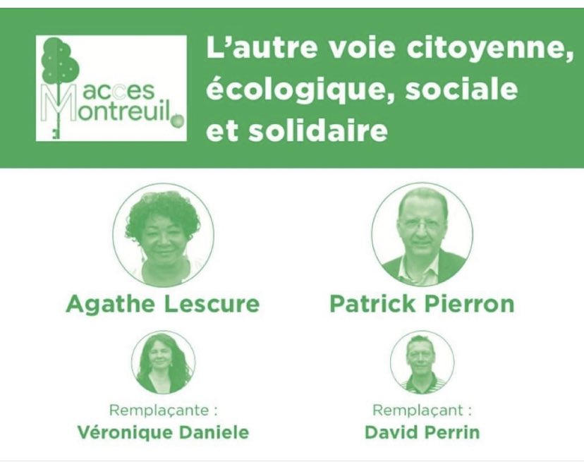 AgatheLescure's tweet photo. Départementales 2021@Montreuil2 https://t.co/FOU286hqwr