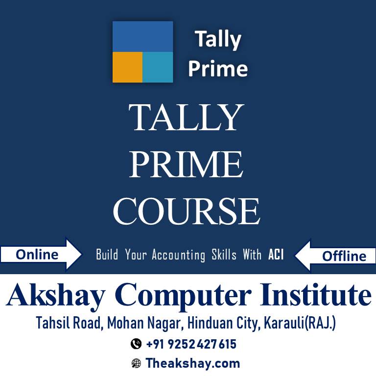 AkshayComputer9's tweet image. #Tallyprime
#Tally
#Tallycourse
#Tallyinstitute
#Tallycenter
#TallyOnline
#Tallysoftware
#Hindaun
#Krauli
#Onlinetally
#Onlineeducation
#Online
#Onlinecourse
#Akshaycomputerinstitute
#Accounting
#Tallyprimecourse
#Hindauncity
#TallyErp9
#Professionalcourse