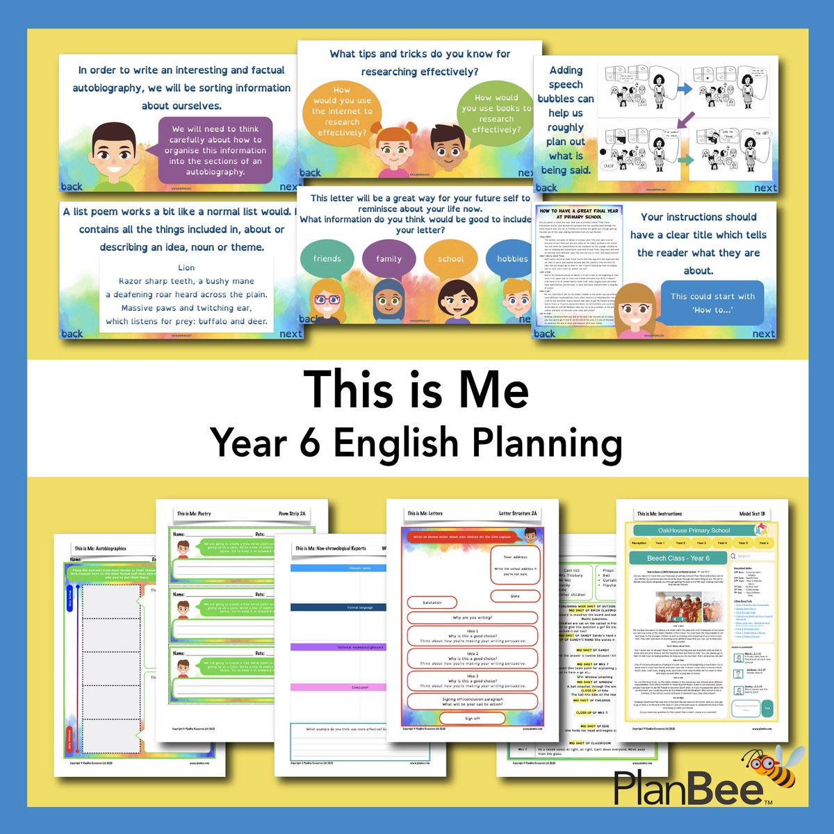 PlanBeeTeaching's tweet image. ⭐ This Is Me!⭐ Check out our Year 6 English Planning &apos;This Is Me&apos; scheme. A perfect scheme for the end of the summer term! Download today! planbee.com/products/year-…
#edutwitter #thisisme #primaryschoolleavers #year6leavers