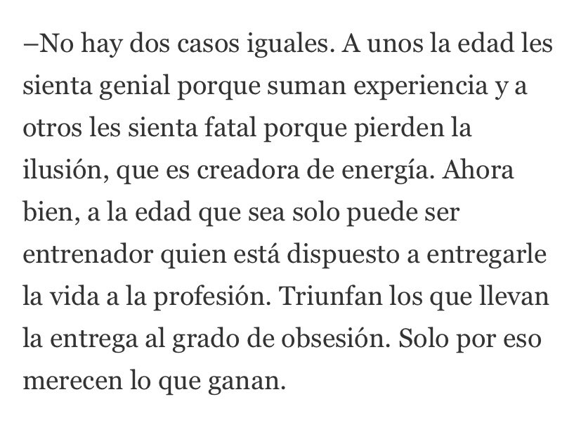 Jorge Valdano. Las distintas generaciones de entrenadores.