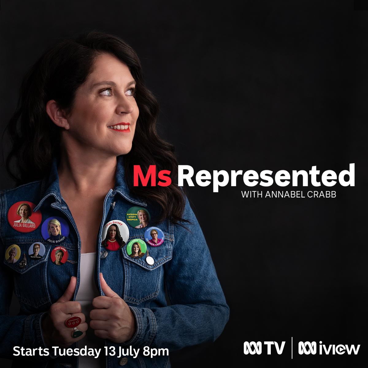 ABCTV's tweet image. 100 years after Australia elected its very first female parliamentarian, @annabelcrabb presents #MsRepresented, a raw and honest account of politics from the female perspective. #auspol

Stream from Tuesday 13 July 8pm on ABC iview and ABC TV. Read more: ab.co/3vnHQe7