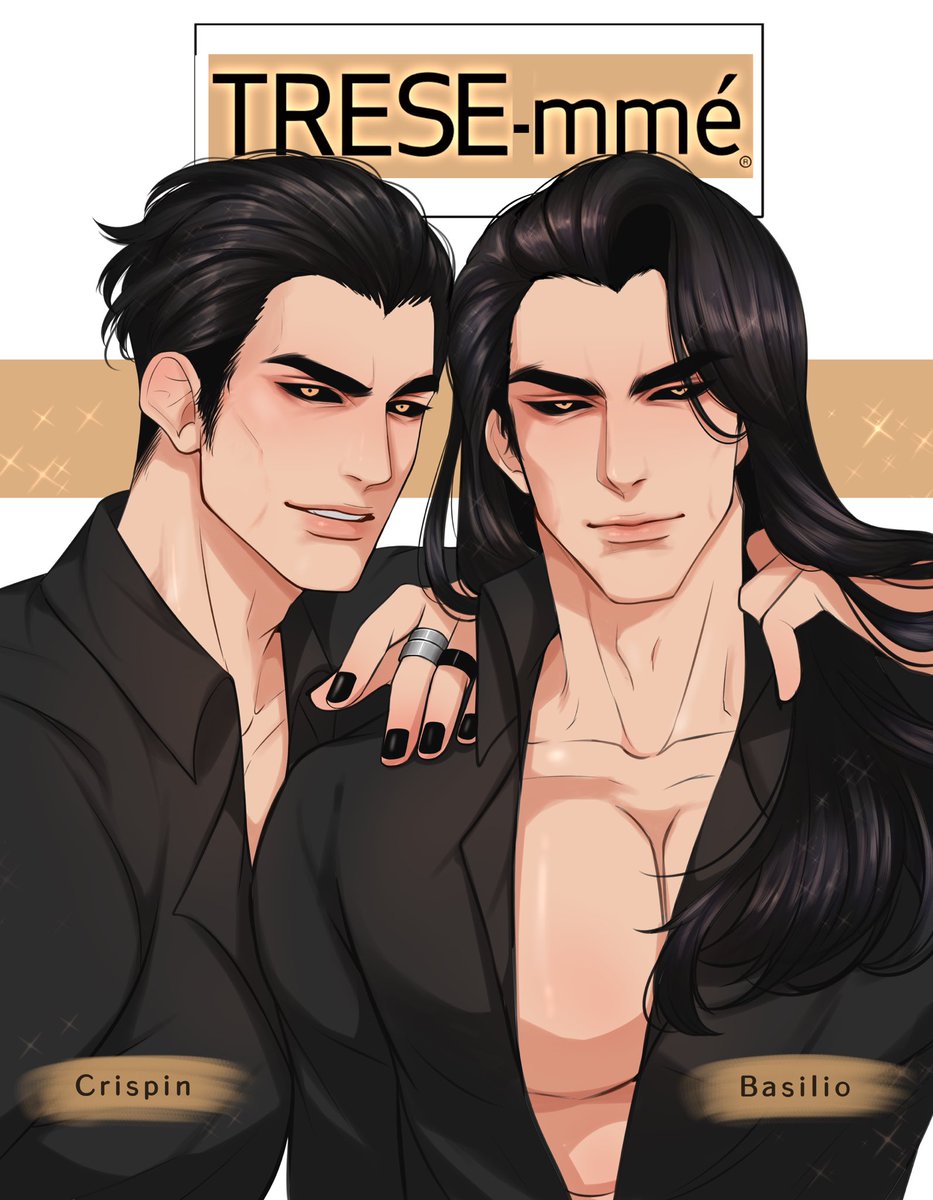 #Crispin and #Basilio #Twins as TRESE-mme model 😂 #fanart from #TreseOnNetflix  anime. #artph #Trese #TreseFanart #kambal #anime #manga