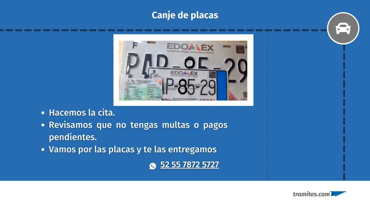 tramitescom's tweet photo. Hacemos el cambio de placas y de tarjeta de circulación. CDMX, EdoMéx, Morelos. Servicio a #flotillas Informes https://t.co/WA1j87lPeY    #verificaciónCDMX #verificacionvehicular   #quédateencasa #tramites #Edoméx #Morelos https://t.co/LQm7UN4CF6