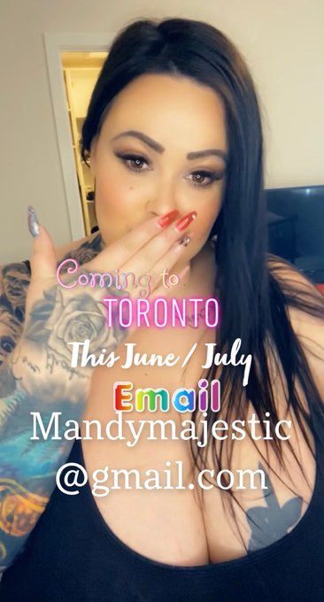 I&rsquo;m coming to Toronto this summer Mandymajestic@gmail.com https://t.co/Ld69txPjVA<a class="tags" target="_blank" title="On Twitter" href="/?out=eyJ0eXAiOiJKV1QiLCJhbGciOiJIUzUxMiJ9.eyJpYXQiOjE3MjA3NTgwODIsImlzcyI6InR3cG9ybnN0YXJzLmNvbSIsIm5iZiI6MTcyMDc1ODA4MiwiZXhwIjoxNzUyMjk0MDgyLCJyZWRpcmVjdF91cmwiOiJodHRwczovL3R3aXR0ZXIuY29tL2dtYWlsIn0.P856QYDQRiSwQSeSFGAHWZYqidU1BbNYXov8ZV6MQLlutC_9bqczdgbvUmSp7wCiZAakQF0g0HcVJeJlfwnzTA">@gmail</a><a href="/tag/thongthursday"class="tags"><span>#thongthursday</span></a><a href="/tag/thonglessthursday"class="tags"><span>#thonglessthursday</span></a><a href="/tag/thickgirlthursday"class="tags"><span>#thickgirlthursday</span></a>