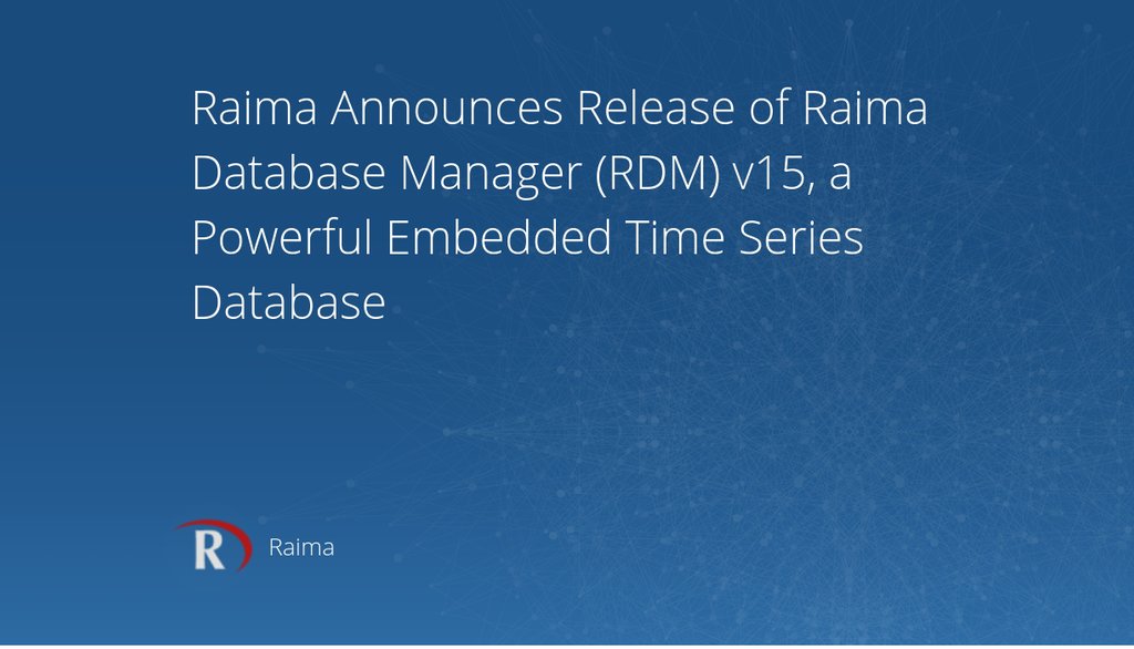RaimaDB's tweet image. In this release Raima clients will find a new set of features which will enable machine learning in Edge, IoT and IIoT applications that need performance within self-maintained applications.
Read more 👉 lttr.ai/h3N9
#TimeSeries #FastFourierTransformation