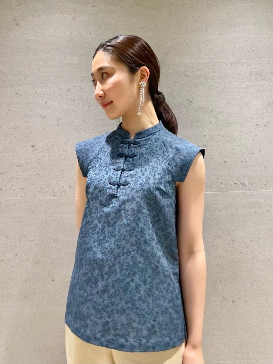 リリーブラウン チャイナシャツボタンブラウス 美品 LILY BROWN チャイナシャツボタンブラウス チャイナ