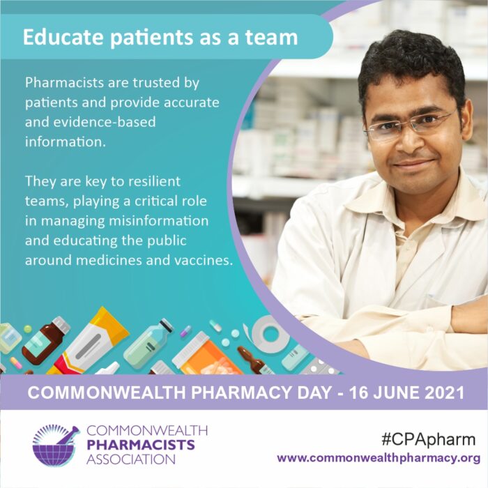 I wish all the best to all pharmacists on the occasion of Commonwealth Pharmacy Day. A big thank you to all for pharmacists for their service to the humanity during the pandemic. #CPApharm #CommonwealthPharmacyDay #Infodemic <a href="/CW_Pharmacists/">Commonwealth Pharmacists Association</a> <a href="/FIP_org/">FIP</a> <a href="/IPA_SF/">IPASForg</a> <a href="/ipapharma/">ipapharma</a>