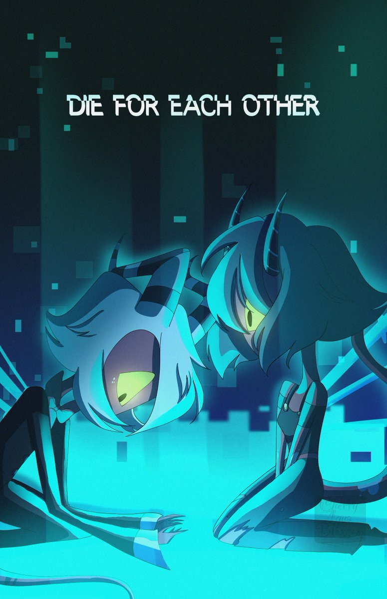 Cherryaquablos1's tweet photo. We swore that death would do us part
So now we’ll haunt you in the dark
#helluvaboss #helluvabossfanart #moxxie #milliehelluva #moxxiexmillie #milliexmoxxie #vivziepop #digitalart https://t.co/uIup5w4isg