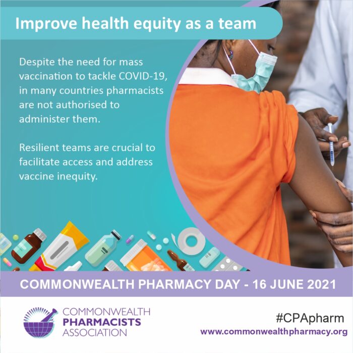Commonwealth Pharmacy Day takes place annually on the 16th of June
The theme for 2021 is “Resilient teams: Working together with pharmacists to improve patient-centred care.”

For more details visit us:
commonwealthpharmacy.org/commonwealth-p…

<a href="/CW_Pharmacists/">Commonwealth Pharmacists Association</a> <a href="/raovadlamudi/">Rao Vadlamudi</a>