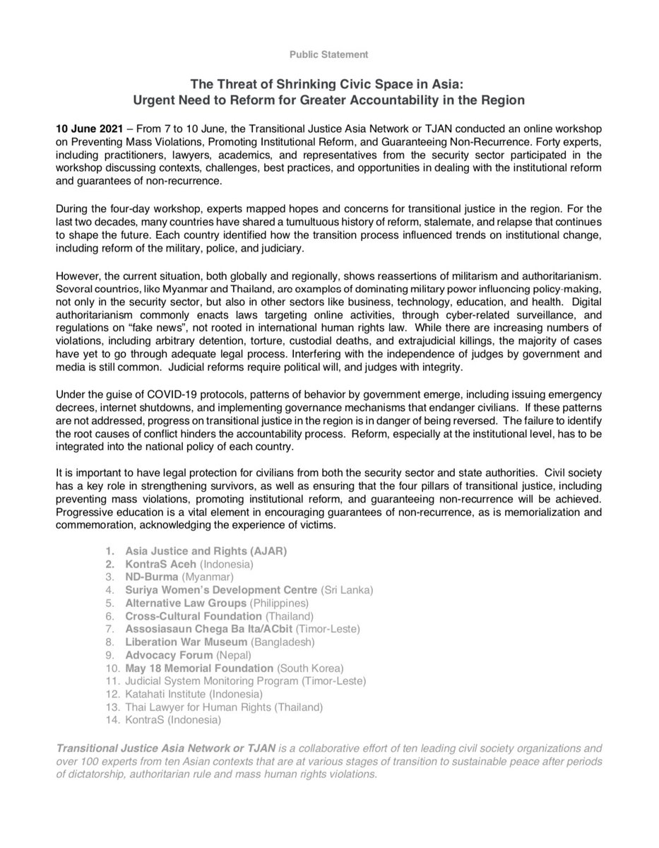 Asia Justice and Rights tweet media