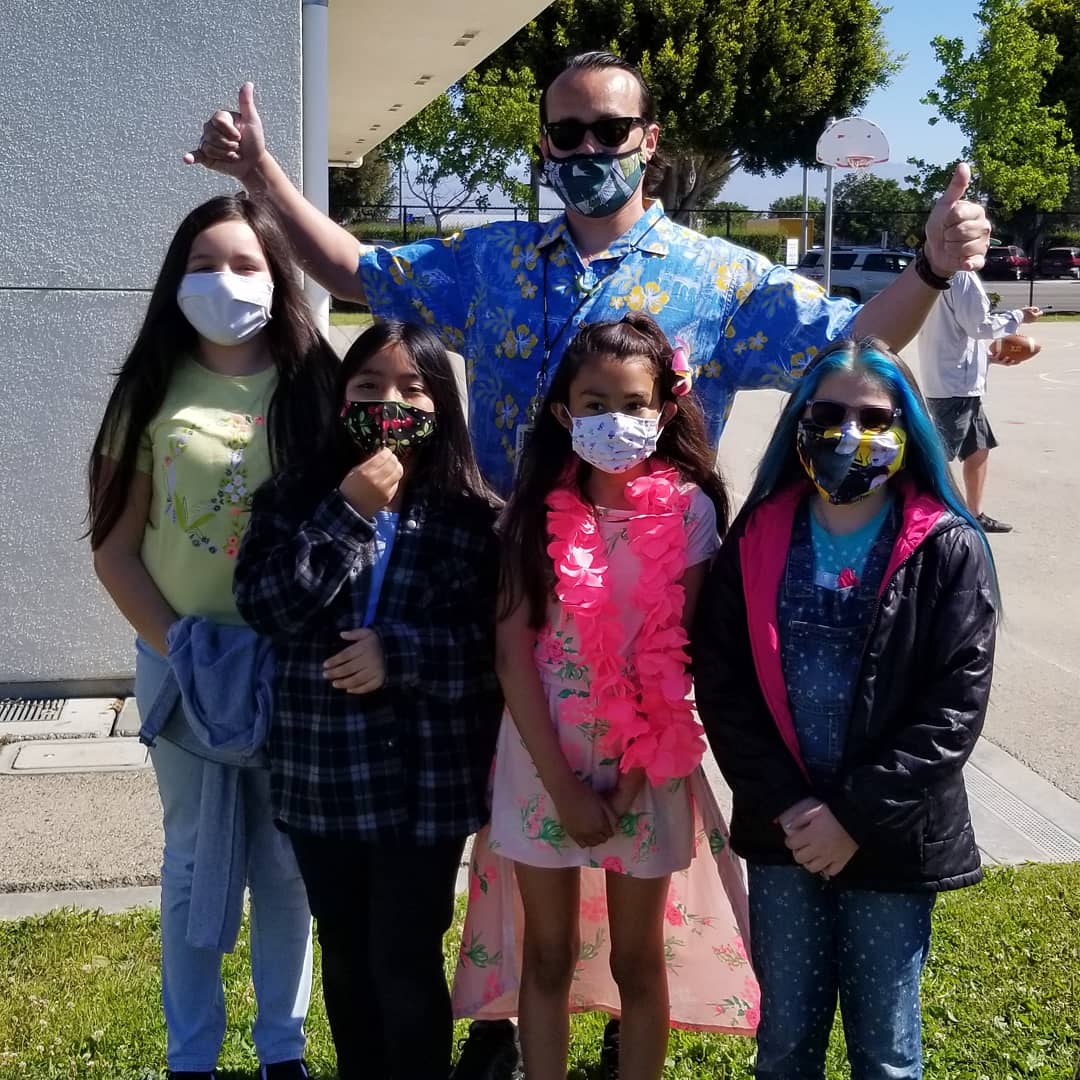 Aloha from our Soria Students and Staff <a href="/OxnardSD/">OxnardSD</a>! 
#LastSpiritWeek2021
#AztecsTogether2021