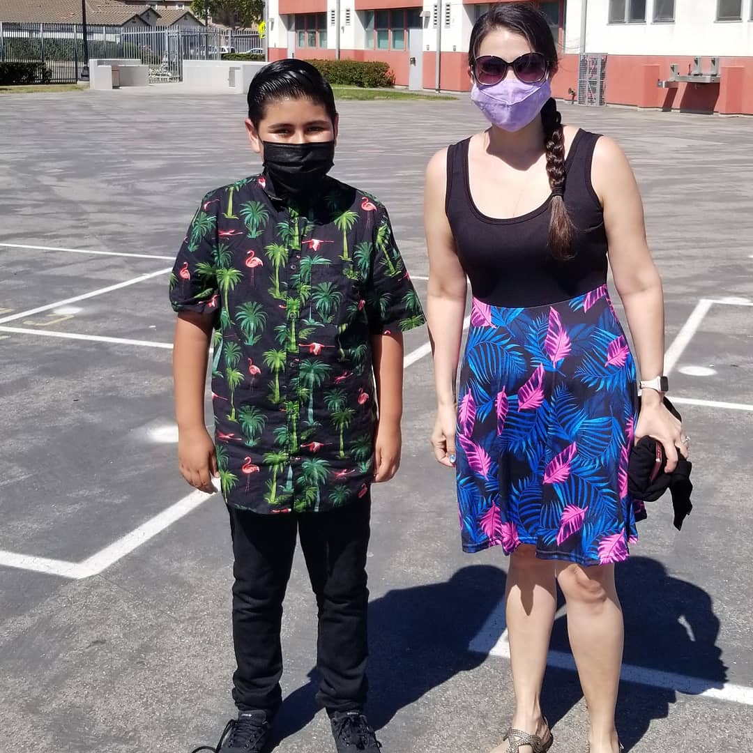 Aloha from our Soria Students and Staff <a href="/OxnardSD/">OxnardSD</a>! 
#LastSpiritWeek2021
#AztecsTogether2021