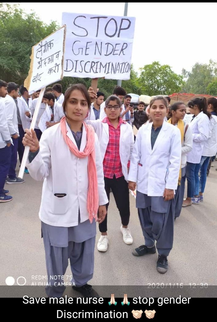 Sandeep30860602's tweet photo. It's clear cut violation of article 14 &amp; 16 of our Constitution.. 
Spoil lakhs of unemployed male nurses future by this rule. Please remove 80:20 female male reservation in AIIMS hospital.
#Save_male_nurses
#Justice4malenurses 
@PMOIndia @drharshvardhan @ndtvindia https://t.co/JKIkuYvjO5