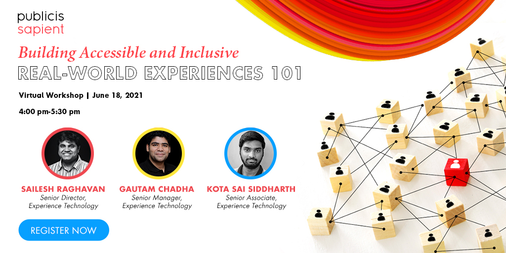Join an insightful conversation to discuss how to put accessibility first & debunk some common myths around accessibility. Learn how we can create more inclusive tech experiences and enable our clients to stay relevant. Register now! …ilityfortheconnectedwo.splashthat.com/?utm_source=tw… #EngineeringIsHow