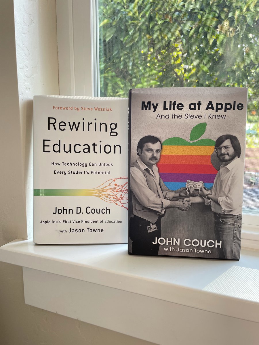 Education changed a lot and there is much more to be done. Steve Jobs only wanted the best, and for Apple Education, it meant John Couch. John forged the link between technology and how to better educate the young. These books tell a lot.