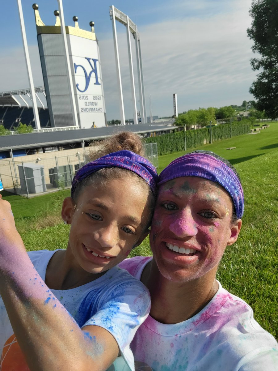 Loved taking my daughter on her first #5k run. #MommyDaughter time! #ColorRun #KC