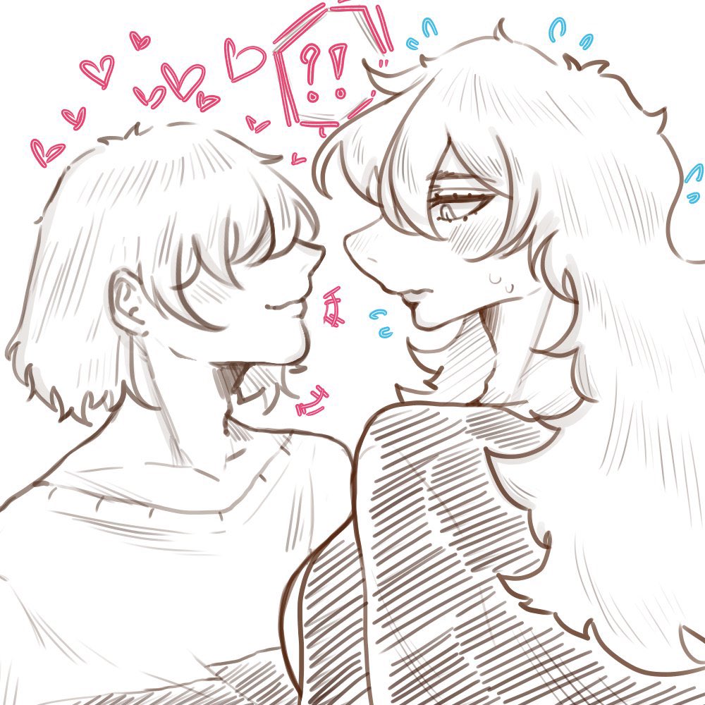 Heh, I hope I have improve my art after 1 year😳💖 #Krusie

2020:                          2021: