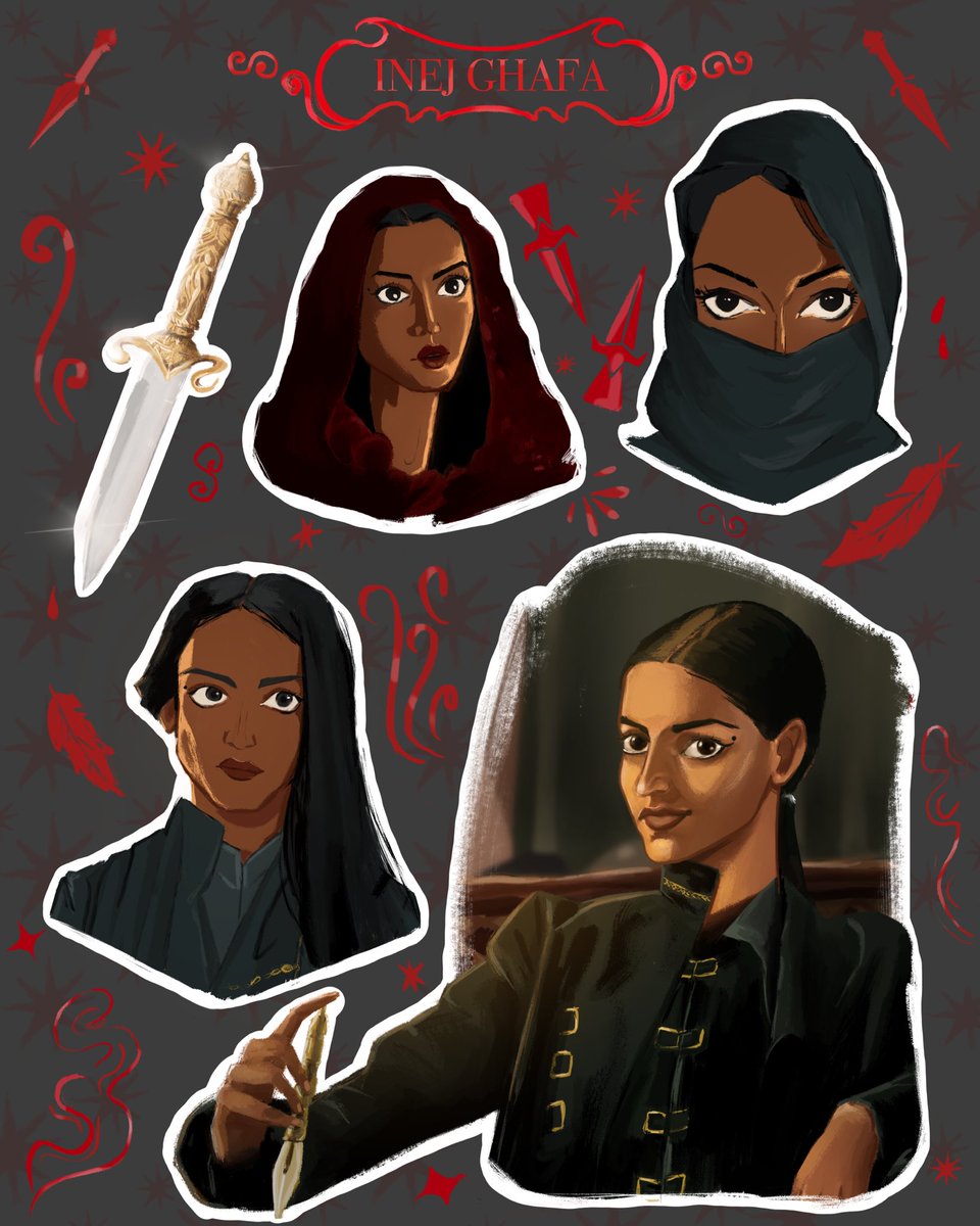 brownandebony's tweet photo. Inej Ghafa ⚔️🔪🗡

Also, stickers anyone? https://t.co/halxiHujkb