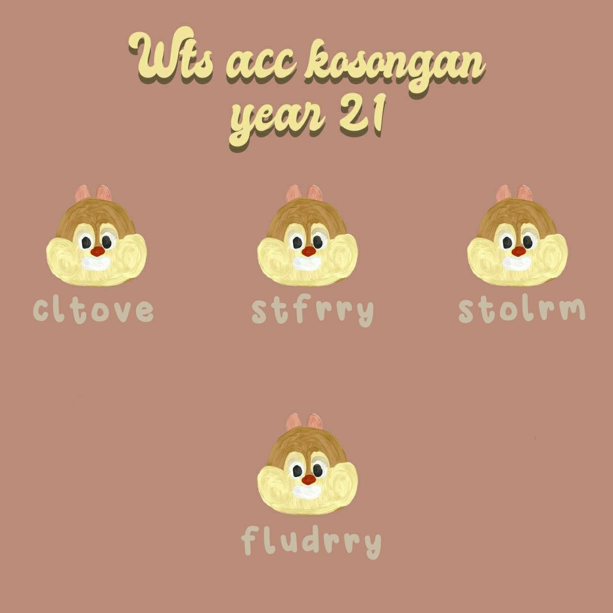 wts acc/usn mulchar y21

🍓 v all 
🍓 dapet pass email
🍓 dapet no kang verif 
🍓 go green
🍓 masuk mt non moots 
🍓 kena limit 12h (7 malem selesai) + ga kena limit 12h

🏷️ 6OOO/acc 
payment : dana, spay 
#zonauang #zonaba