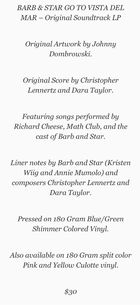 World_Dornan's tweet photo. Exclusive: @BarbAndStar Soundtrack is Getting a Vinyl Release From @MondoNews 

#KristenWiig #AnnieMumolo #JamieDornan @RichardCheese @DaraTaylorMusic @CLennertz 

https://t.co/CzFvSYl386 https://t.co/BjFHDUfHBk