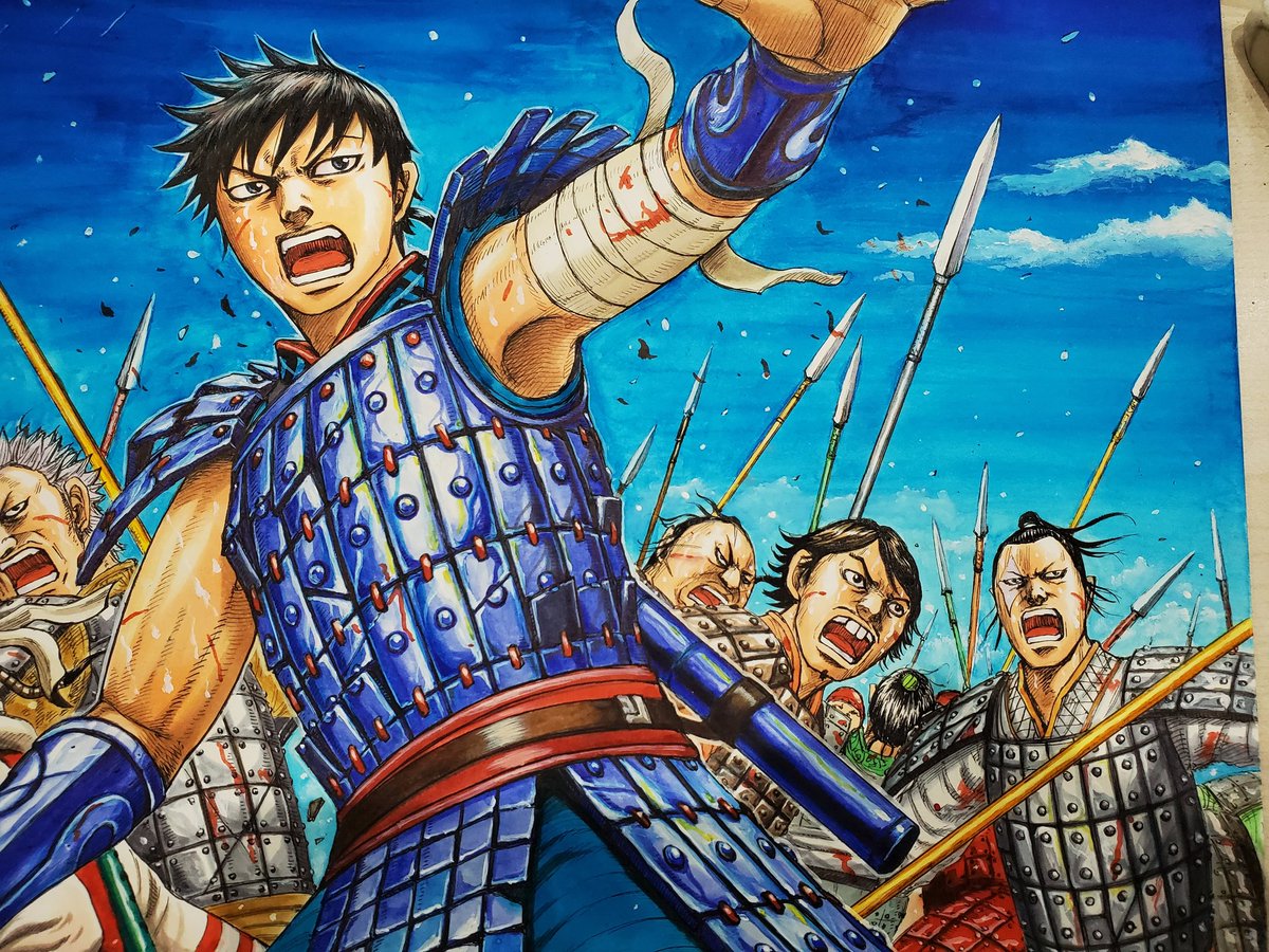 キングダム 10周年記念 複製原画 原泰久 青年漫画 キングダム 10周年記念 複製原画 原泰久 青年漫画