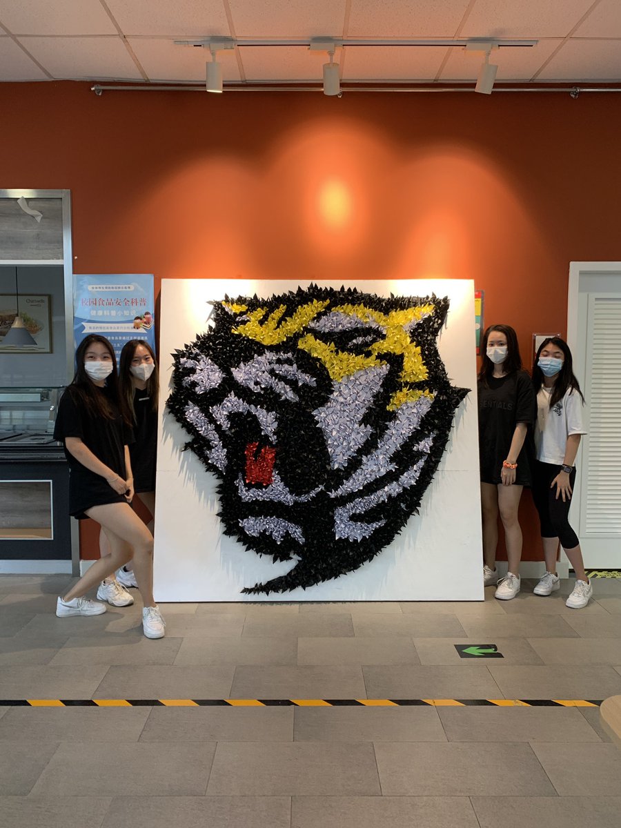 pimstar's tweet photo. 1675 cranes done on 5 days representing WHOLE @WAB_LIVE community on campus. Go 🐯! ATLs: #selfmanagement #risktaker #mywab #gr9 #infinityweek https://t.co/EFtxVCYQBK