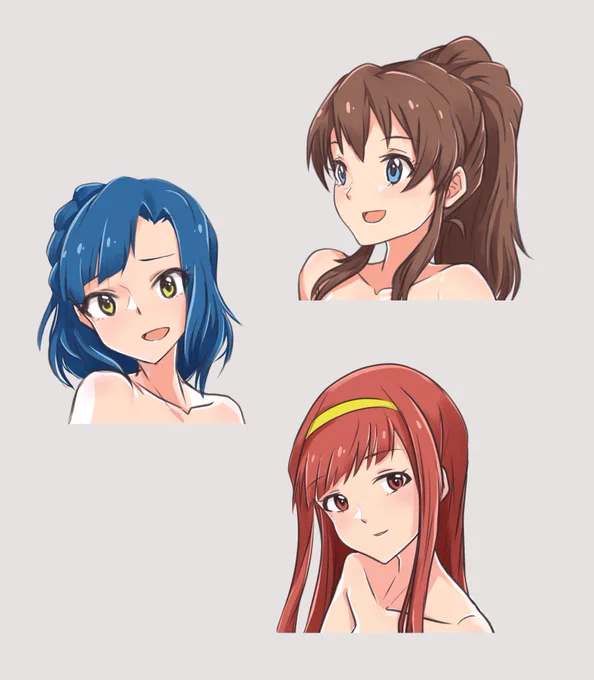 線とか塗りとか輪郭とかハイライトとか表情とか少し模索中なのです! 