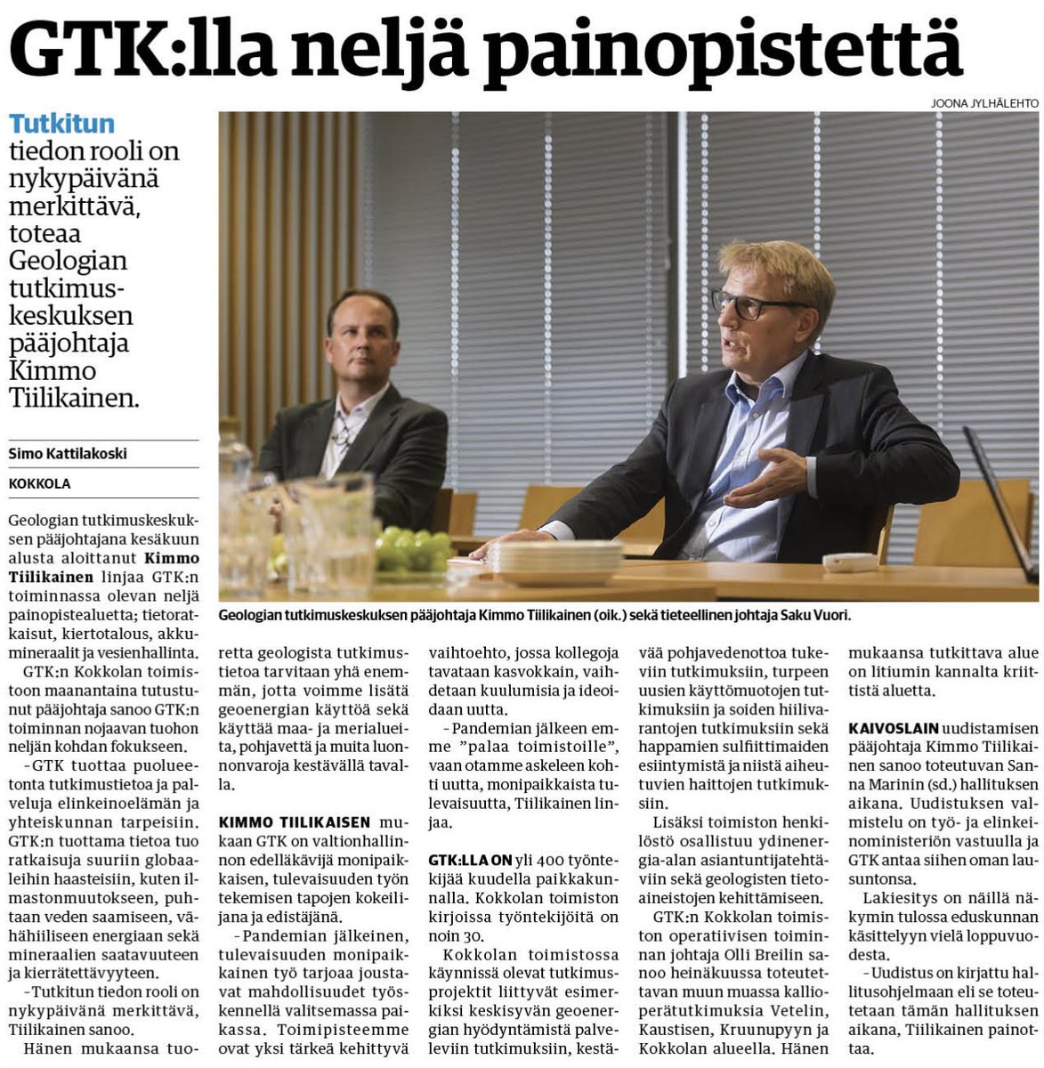 icboge's tweet photo. GTK:n tuottama tieto tuo ratkaisuja suuriin globaaleihin haasteisiin, kuten ilmastonmuutokseen, puhtaan veden saamiseen, vähähiiliseen energiaan sekä mineraalien saatavuuteen ja kierrätettävyyteen https://t.co/8eWW6gWUBU