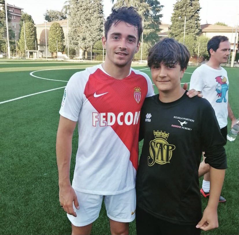 In pictures Charles, Carlos and Ferrari team members playing football