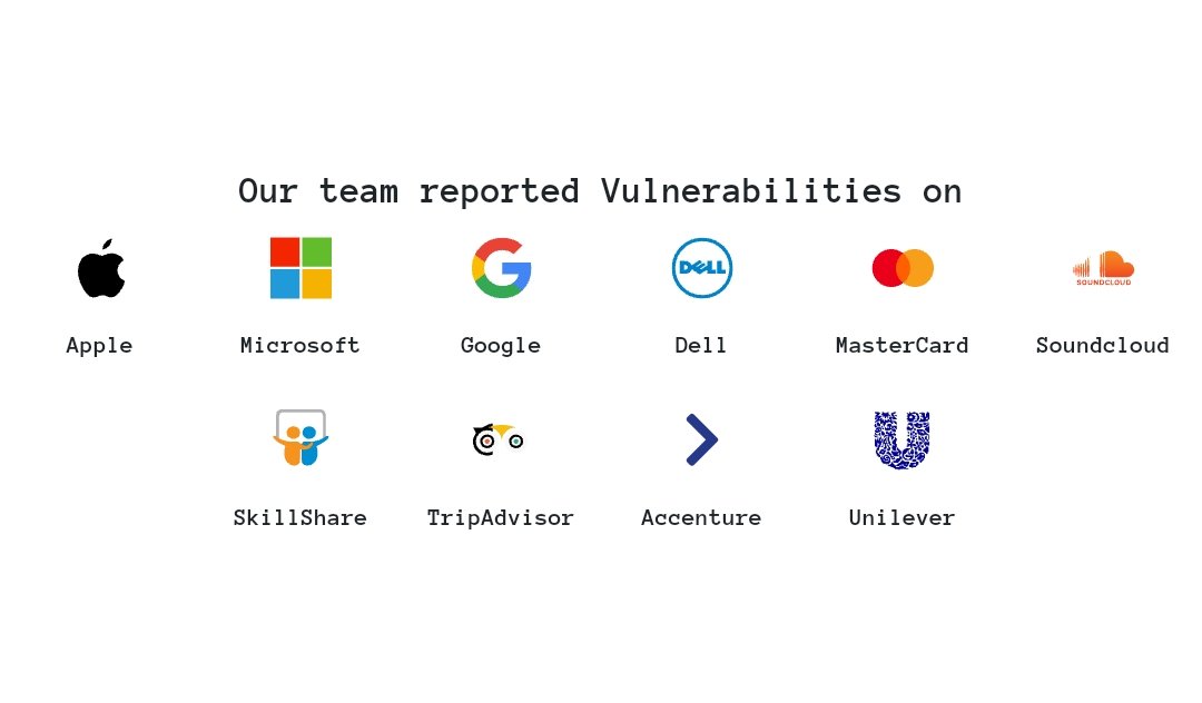 These the Companies where our family member/ employees reported bug recently
.
.
.
.
.
.
#secureindia #bug #cybersecurity #infosec #cybersec #google #microsoft #apple #viehgroup #security #privacy #hacking #phishing #datasecurity #dataprotection  #informationsecurity #databreach