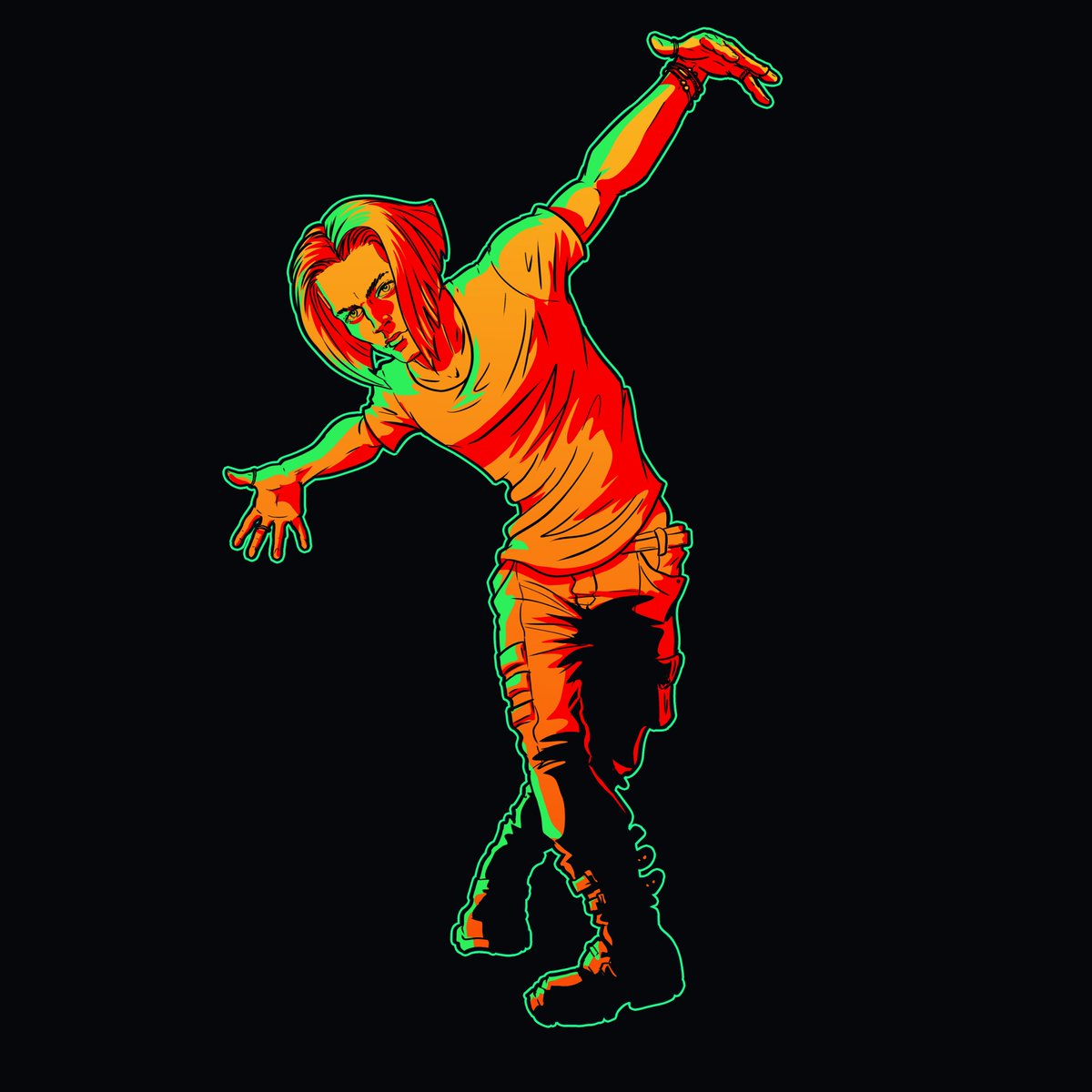 eatsbluecrayon's tweet photo. Bunt und psychedelisch und Dancemoves! #GlassWalker #Galliard Liam motiviert ganz ohne Drogen. Definitiv! https://t.co/zLekj5sF3M