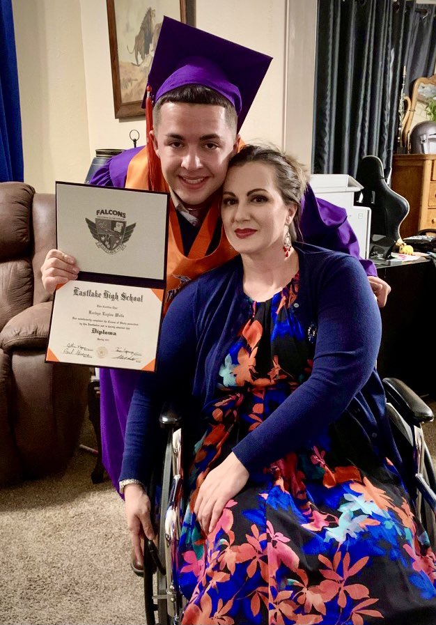 LeeAnnDavisWell's tweet photo. Korbyn, there aren’t words to express how proud of you we are. This has been an incredibly difficult year and a half, but you prevailed just as we knew you would—and we can already see you are a better man for it. Congratulations darling. You truly can do all things. 
Phil 4:13 https://t.co/EHZc7pKutY