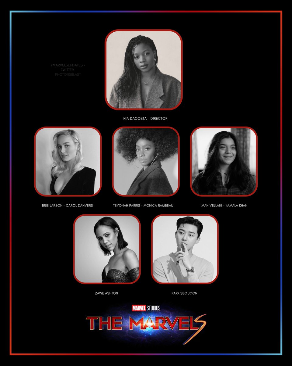 The Marvels Updates on X: The cast of Nia DaCosta's THE MARVELS