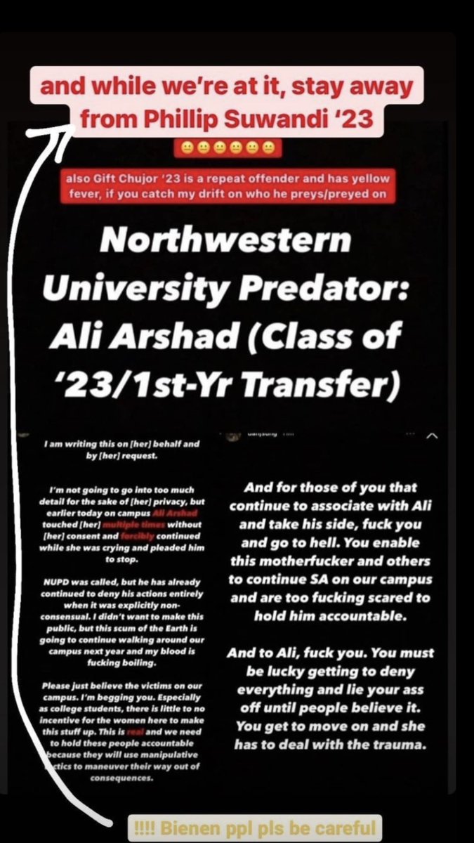 mucusmorales's tweet photo. tw // mentions of sexual assault

not my post but im reposting these 3 names here since i still see so many ppl interacting with G*ft and I'm tired of it

@NuPredators https://t.co/MDRWVTrbwE