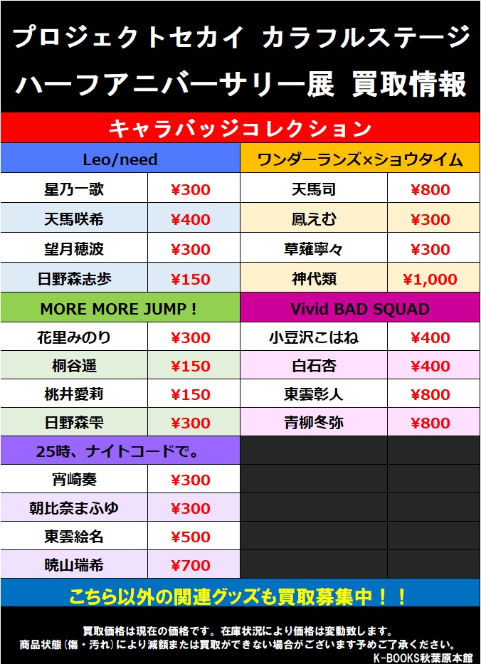 草薙寧々 フェス ホログラム缶バッジ ホロ缶 グリ缶 特典 3B プロセカ