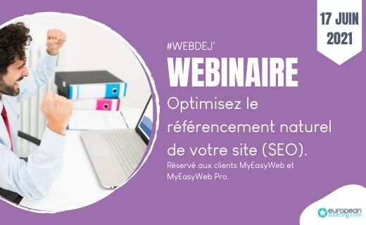 ES__Group's tweet image. 💻 Lors de notre prochain #WEBDEJ' nous parlerons du référencement naturel de votre site et comment vous pouvez travailler votre #SEO dans le back office de votre site !
😎C'est gratuit et réservé à nos clients #MyEasyWeb et #MyEasyWebPro
Inscrivez-vous: swll.to/xoOKx