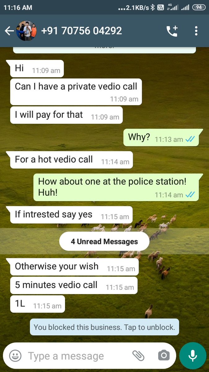 Indianspeaks3's tweet photo. @PuneCityPolice @CPPuneCity @cyberabadpolice 
A man from a WhatsApp group dedicated for event planners sent me the below message. Request you to kindly take action against him before he ruins someone's life! #cybercrime https://t.co/gxDbVStWTi