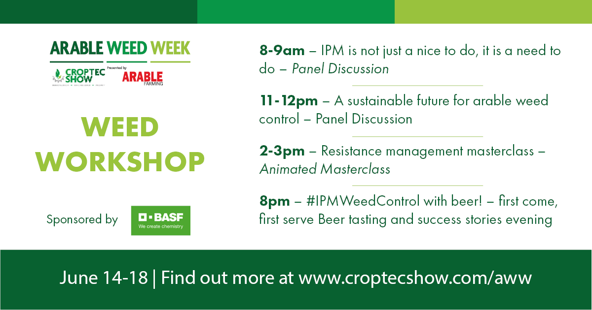 There’s just ONE HOUR to go until #AWW21 <a href="/BASFcropUK/">BASF Agricultural Solutions UK</a> weed workshop kicks off! Have you signed up for the sessions you want to attend? If you don’t get time to join us live, all webinars will be on-demand >>> buff.ly/3ztT4RB #arablefarming #harvest21 <a href="/ArableFarming/">ArableFarming</a>