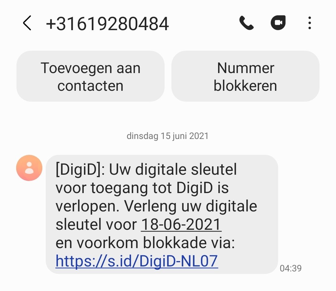 Dat gaan we dus mooi niet doen! Wat dan wel? Blokkeer en Delete. #phishing #oplichting