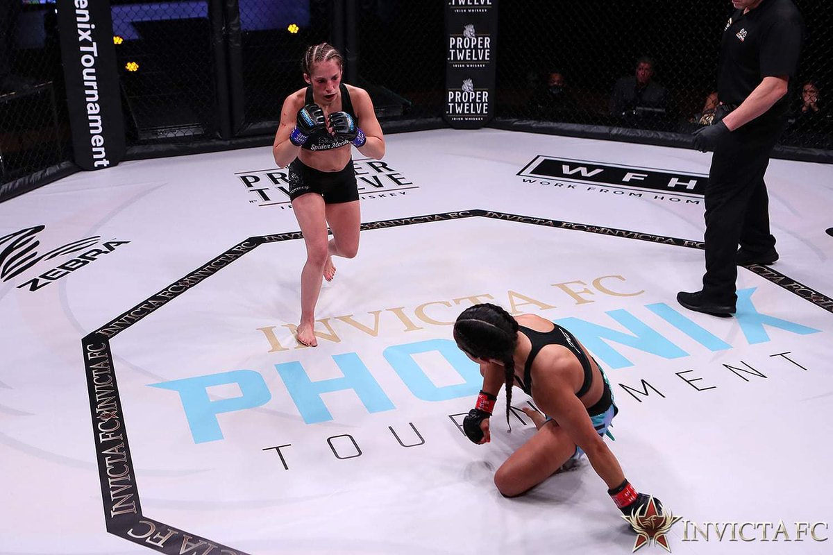 realspidrmonkey's tweet photo. This weekend was awesome ๐ฅ Getting to fight two women in one nightโ One of them being the #1 Contender๐ฅIโm right where Iโm meant to be โ๐ป Thank you @InvictaFights ๐๐ป #invictafc #phoenixseries #wmma #mma #realspidermonkey #atomweight #femalefighter https://t.co/aeZeIakgyt