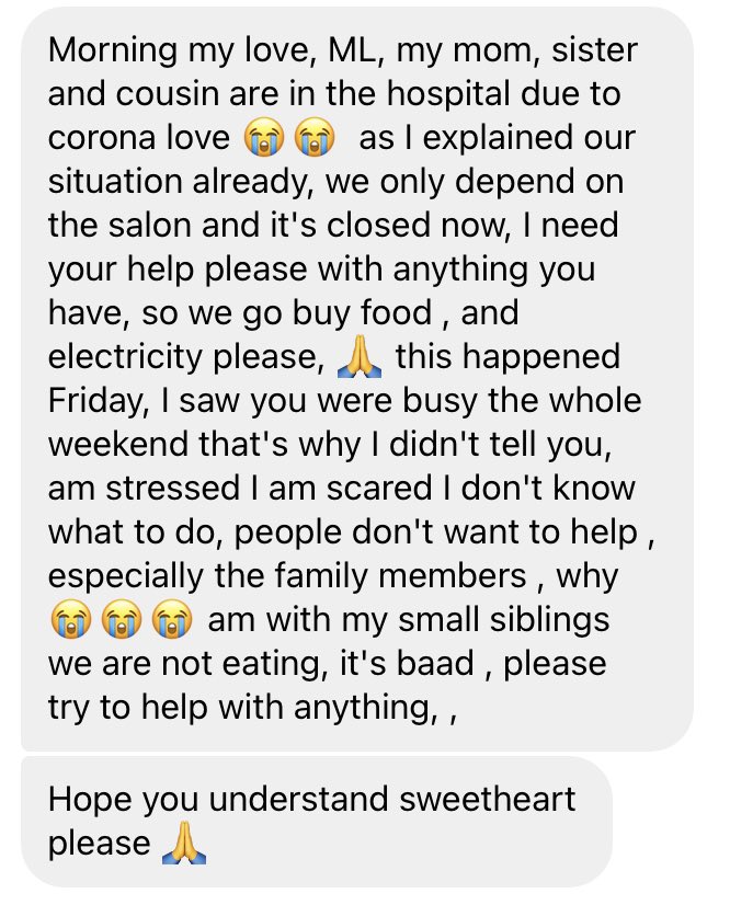 CasaLisa486's tweet photo. I’m doing this because I see it works and I have also helped people from Twitter. 

I usually help this lady out here and there when I can but this time around I’m unable to unfortunately. If you are able to send some money for food please ewallet her 0818045450. #samaritanhelp https://t.co/HDTGdDpKz5
