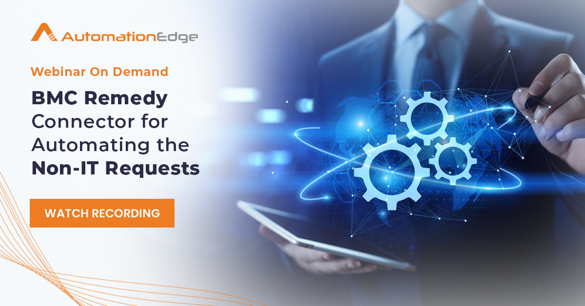 AutomationEdge's tweet image. Check out our #webinar recording to identify the unique unified automation platform to empower your existing #Remedy application to automate the non- IT tasks on top of your existing IT tasks.

Watch Now: hubs.li/H0QfBYV0
#Servicedeskautomation #NonITAutomation