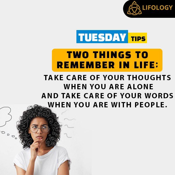 Lifologydotcom's tweet photo. Two things to look into:
Your Thoughts and Your Words.
#tips #tuesday #tuesdaytips✨ #tuesdaytip #thoughts #words #lifology #mindfulness #lifologically #lifologist #career #guidanceapp #neverstoplearning #learning #education #guidance #mentorclub #mentorship https://t.co/YMXS8BlGta