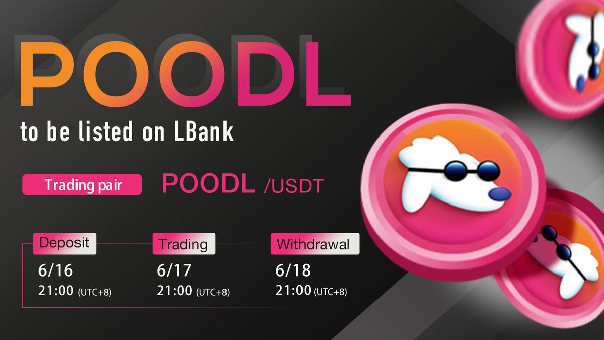 🔥 New #listing

💫 $POODL to be listed on LBank @POODLETOKEN 

$POODL is a token that is driven and supported solely by its community.
 
❤️ Details: bit.ly/35nvXus

®lbk.zone/index.html?ico…
TG official: t.me/LBank_en

#cryptocurrency #Defi
