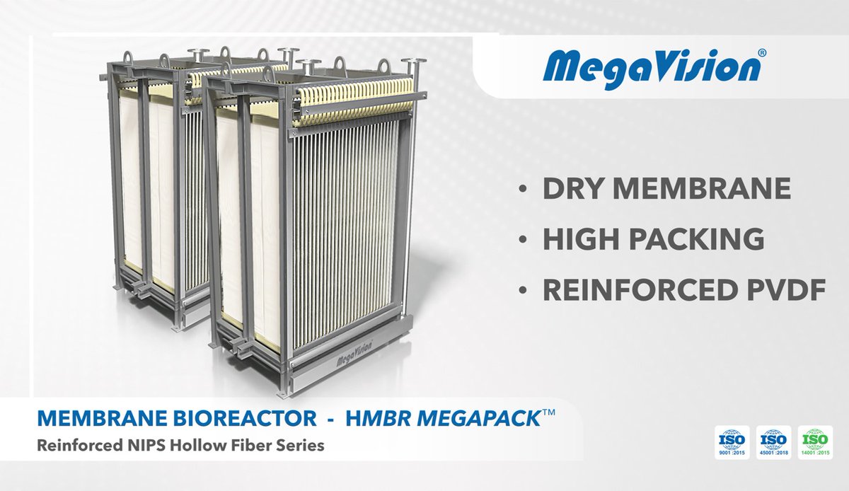 MegaVisionM's tweet image. Hollow Fiber Membrane Bioreactor (MBR) delivers excellent effluent water quality and high packing density for smaller land footprint use and lower energy consumption.

#membranebioreactor #wastewater #reuse #sustainability #water #environmental #ultrafiltration