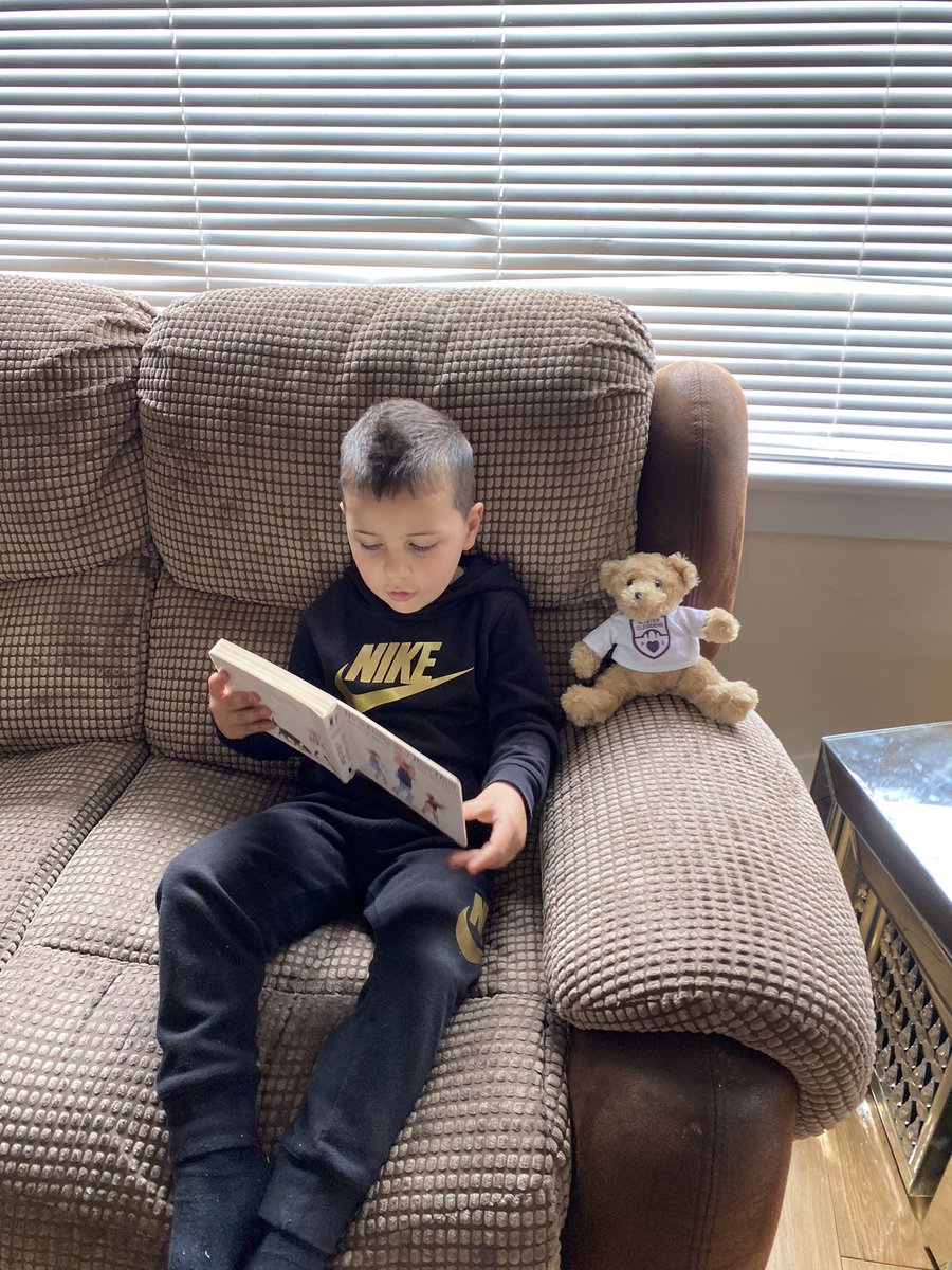 Biolgurl's tweet image. We’re Going on a Bear Hunt @Wester_Cleddens transition activity #Primary1transition #teddywester