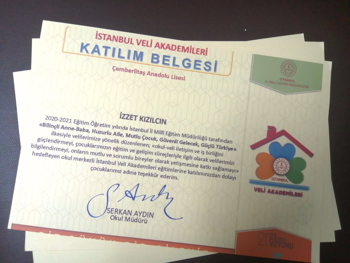 Veli Akademileri Projesi kapsamında sertifika almaya hak kazanan velilerimizin sertifikalarını hazırladık. #veliakademileri  @veliakademileri