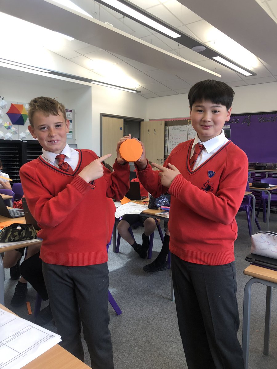 Success! One decagonal prism constructed. #WEPA_Year6 #WEPA_Maths
