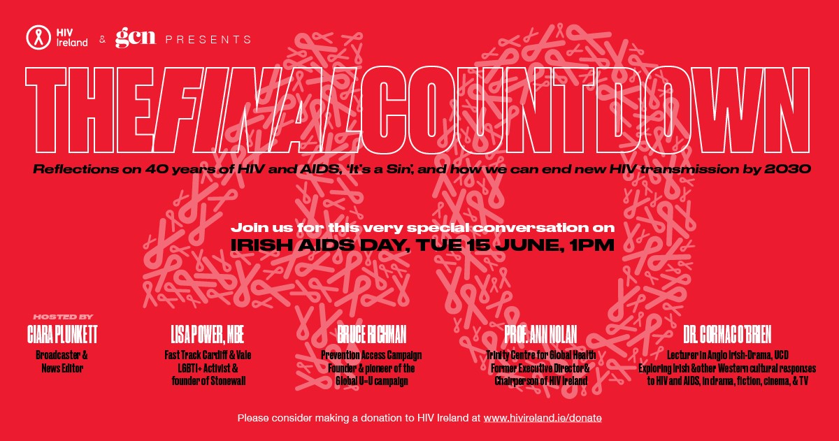 HIV Ireland (@hivireland) on Twitter photo #TheFinalCountdown - we're going LIVE in 30 minutes for a special #IrishAIDSDay conversation with host <a href="/PlunkettCiara/">Ciara Plunkett</a> and a range of guest speakers.
Join us at 1pm: hivireland.ie/thefinalcountdā¦
#40yearsofAIDS
#GettingtoZeroHIV
#GettingtoZeroStigma
#IrishAIDSDay2021 #TheFinalCountdown - we're going LIVE in 30 minutes for a special #IrishAIDSDay conversation with host <a href="/PlunkettCiara/">Ciara Plunkett</a> and a range of guest speakers.
Join us at 1pm: hivireland.ie/thefinalcountdā¦
#40yearsofAIDS
#GettingtoZeroHIV
#GettingtoZeroStigma
#IrishAIDSDay2021