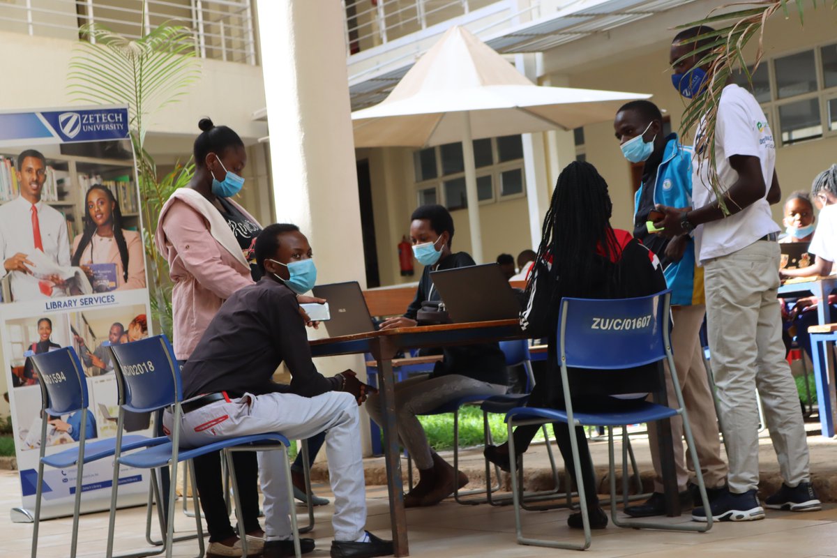 ZetechUni's tweet photo. Starting off the Library week in style in our campuses to promote the use of e-resources and reading culture in a three Days event within the University.
#WelcomeToYourLibrary
#ZetechLibrary
#InventYourFuture https://t.co/Q7t9WCPZY7